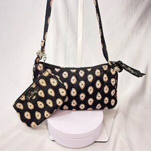 Vera Bradley Black and Cream Shoulder Bag Set